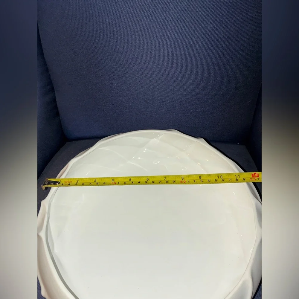 Zodax Large Belize‎ Ridged Serving Bowl and/or Decorative Bowl.